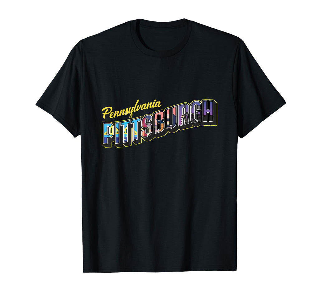 Pennsylvania Pittsburgh Landmarks T-Shirt - Custom Art Print Men Women - T-Shirt, Sweatshirt, Hoodie