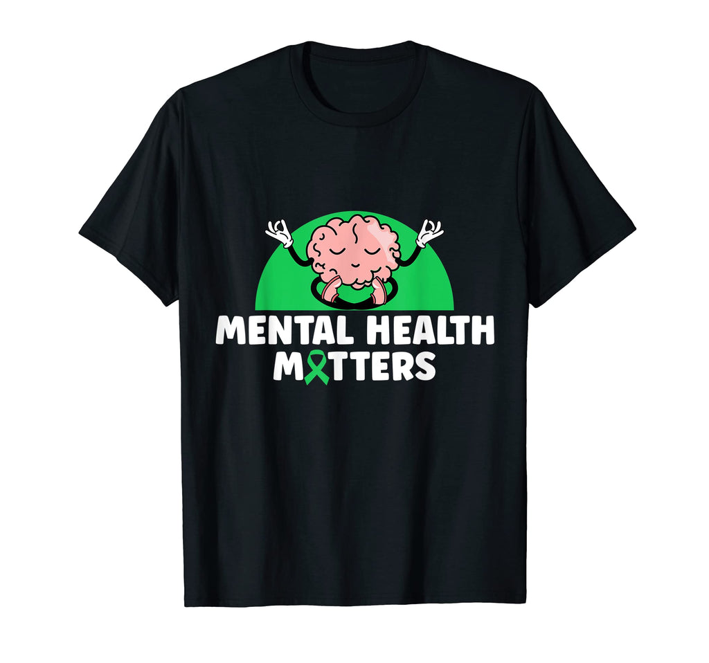 Mental Health Awareness Month Ribbon Hoodie - Minimalist Print for Adults - T-Shirt, Sweatshirt, Hoodie