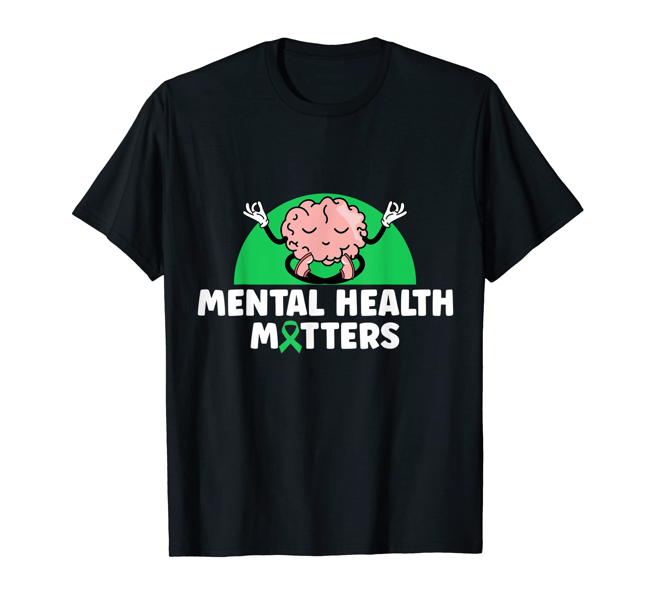 Mental Health Awareness Month Ribbon Hoodie - Minimalist Print for Adults - T-Shirt, Sweatshirt, Hoodie