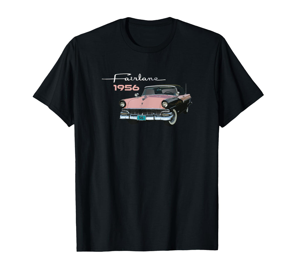 1956 Fairlane Convertible Cars Deluxe T-Shirt - Unique Graphic Men Women - T-Shirt, Sweatshirt, Hoodie