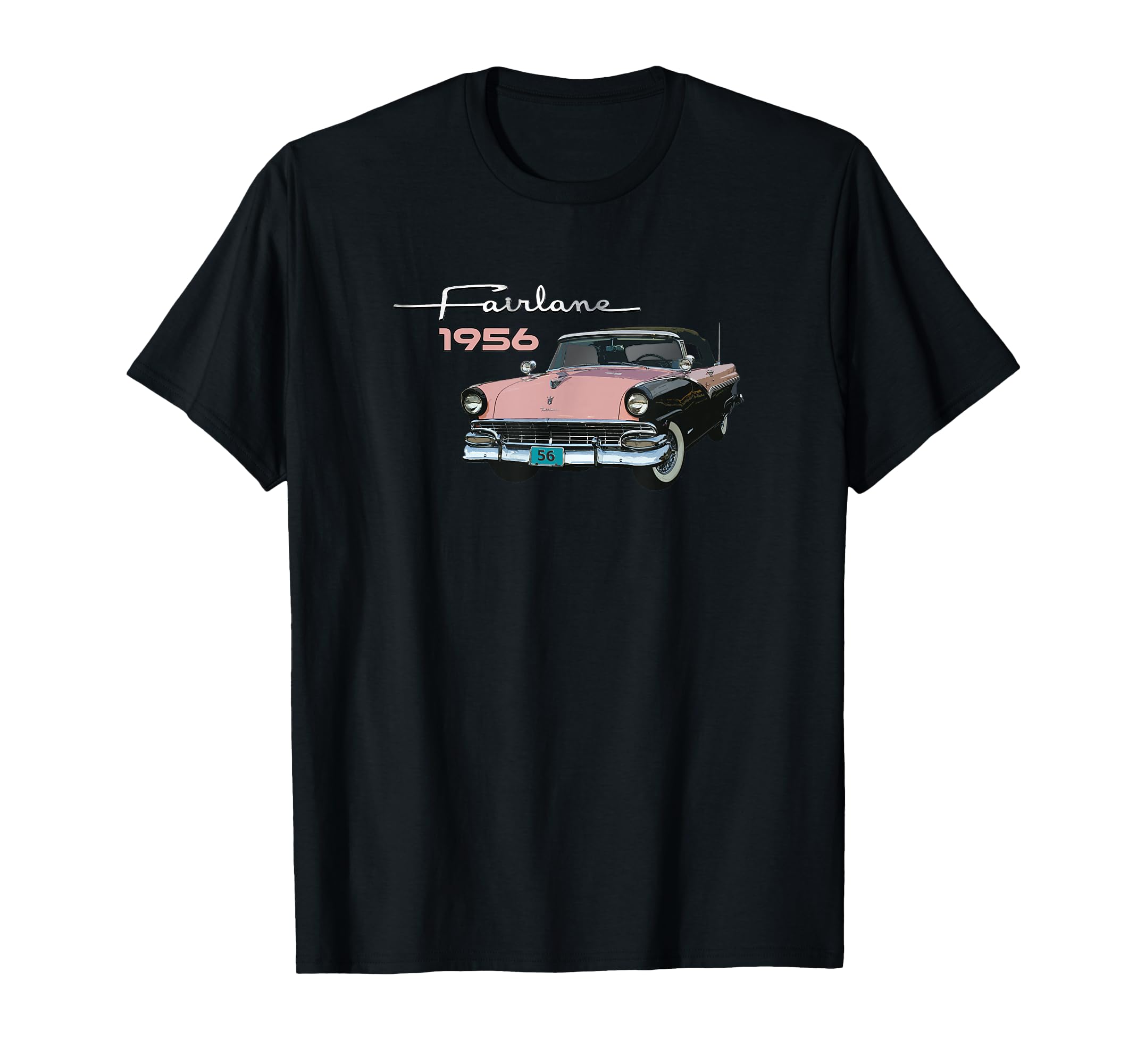 1956 Fairlane Convertible Cars Deluxe T-Shirt - Unique Graphic Men Women - T-Shirt, Sweatshirt, Hoodie