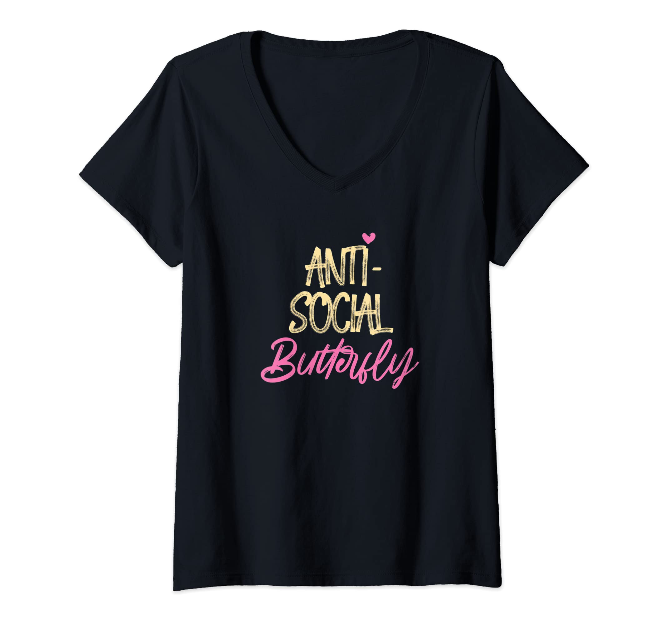Womens Anti Social Butterfly Funny T-Shirt - Graphic Print Men Women - T-Shirt, Sweatshirt, Hoodie