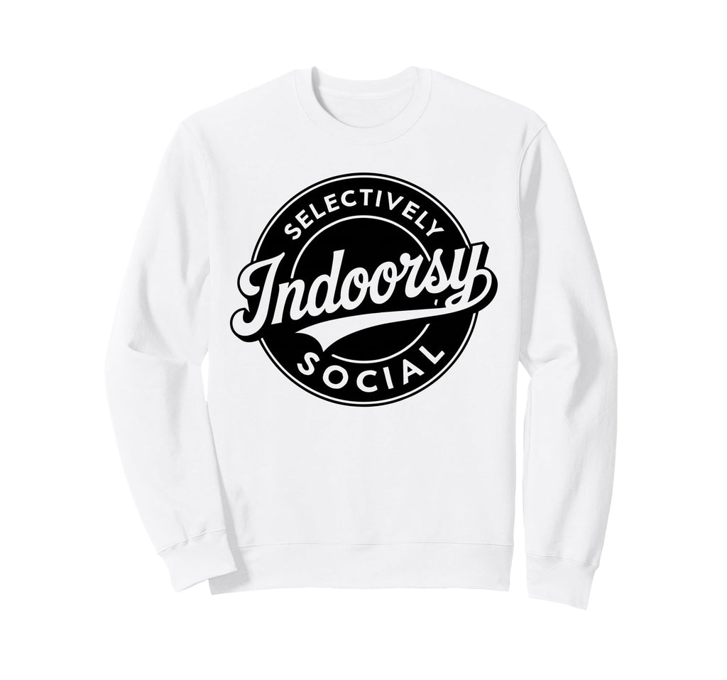Badge Introvert Indoorsy Sweatshirt - Streetwear Style for Adults - T-Shirt, Sweatshirt, Hoodie