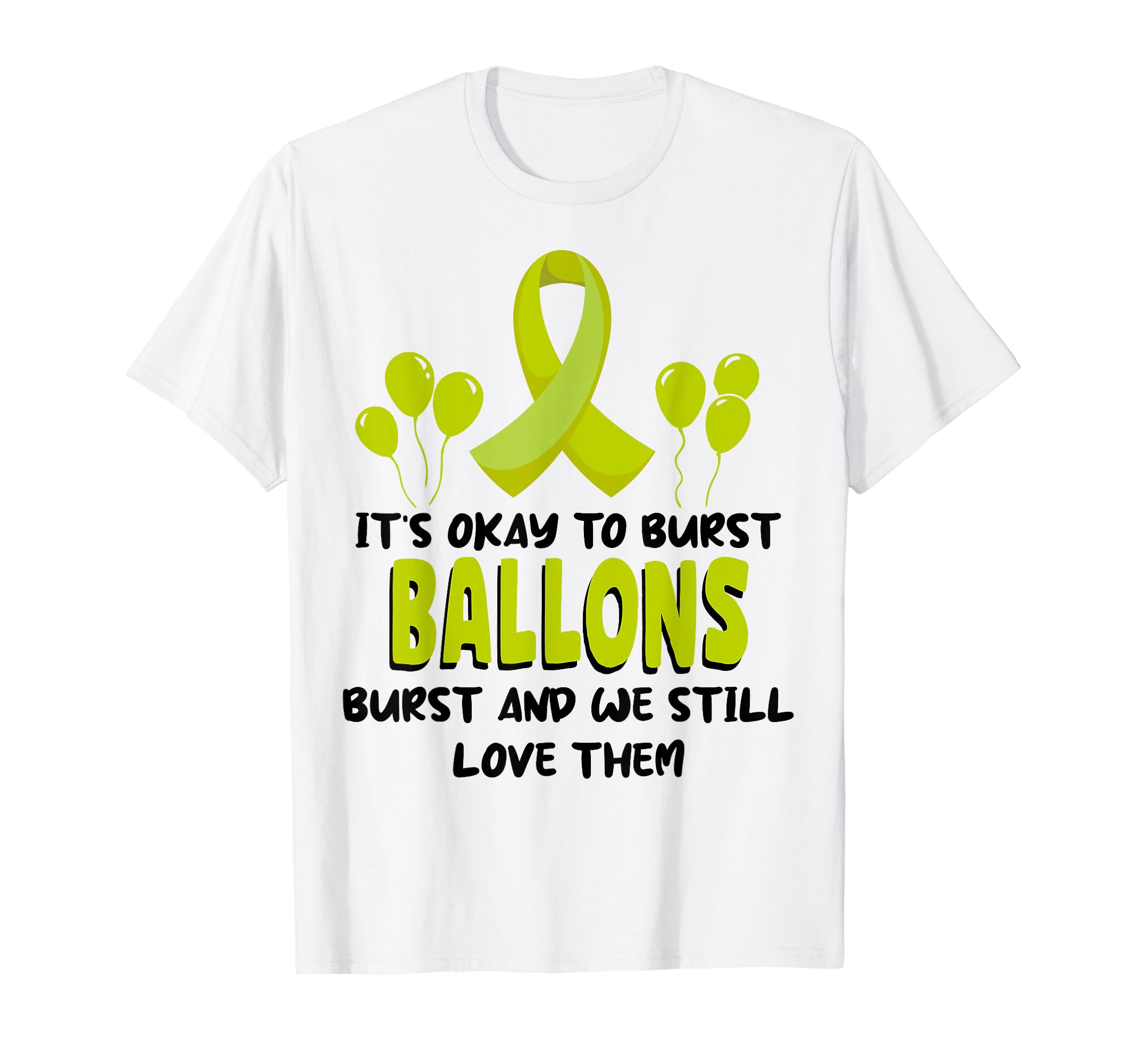 Balloons Burst Depression Mental T-Shirt - Minimalist Print for Adults - T-Shirt, Sweatshirt, Hoodie