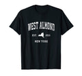 West Almond New York Ny Athletic T-Shirt - Custom Art Print for Adults - T-Shirt, Sweatshirt, Hoodie