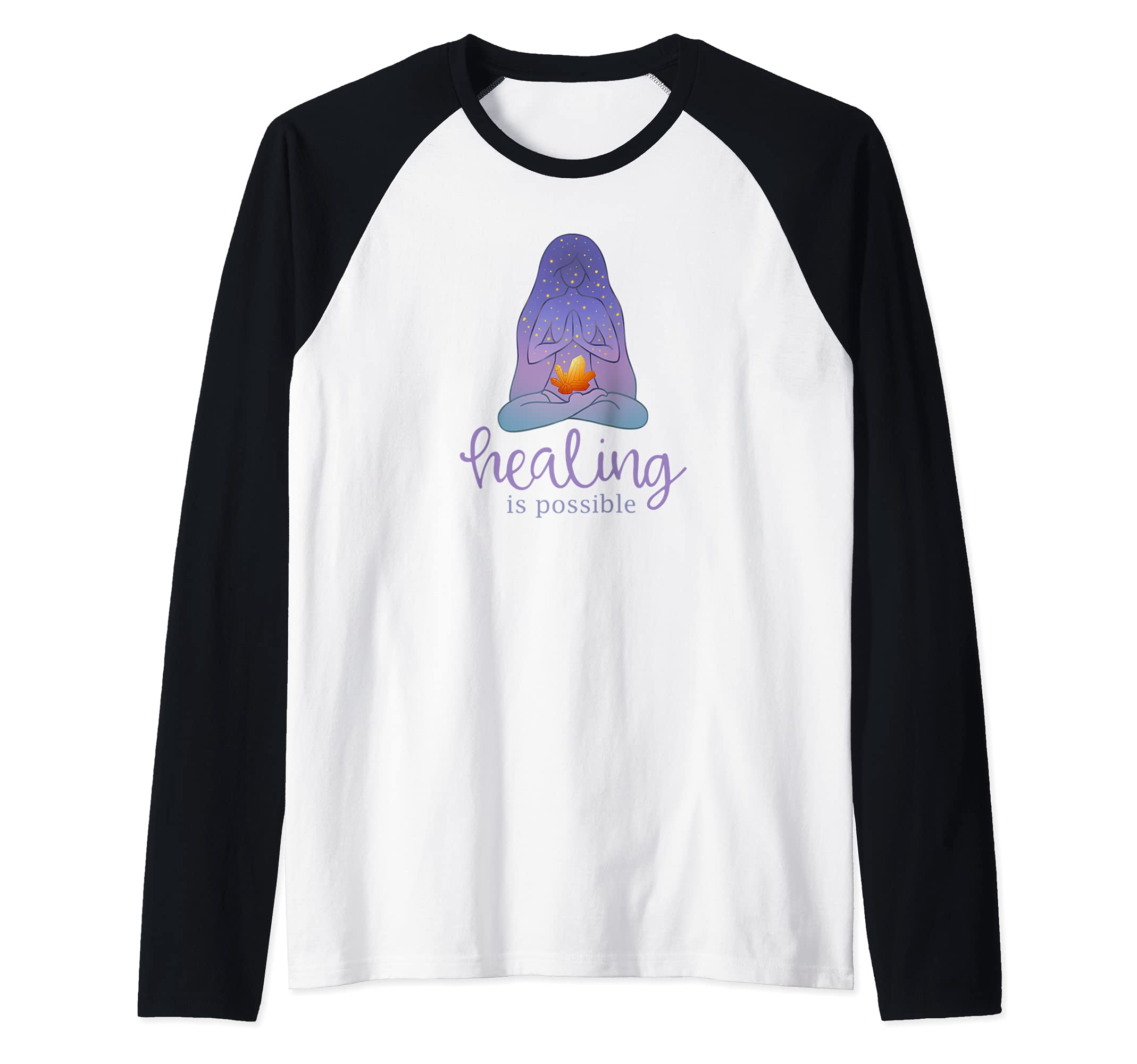 Spiritual Healing Crystals Meditation Hoodie - Minimalist Print Unisex - T-Shirt, Sweatshirt, Hoodie