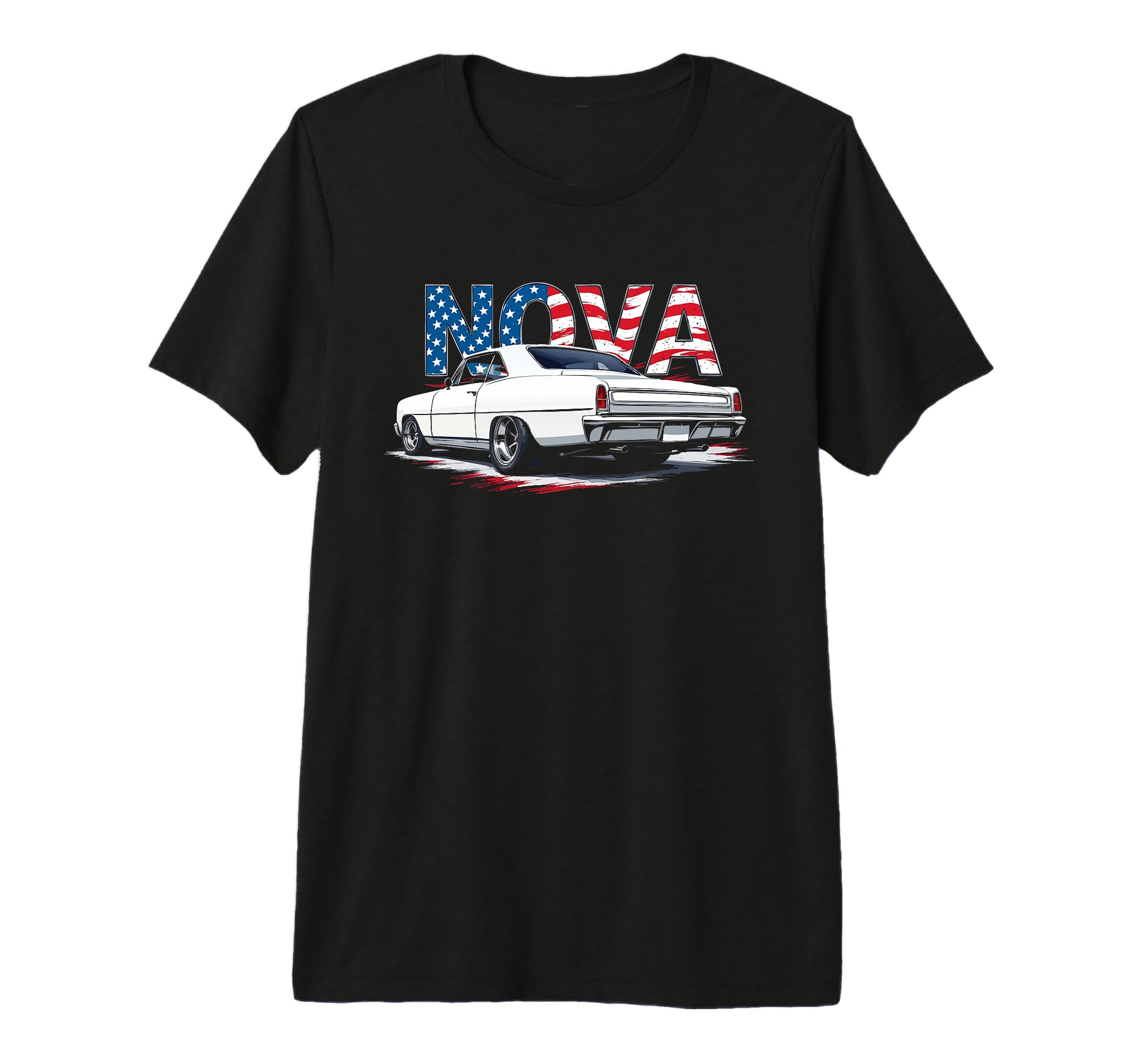 1966 1967 Nova Ss Pro Touring Rearview T-Shirt - Unique Graphic Unisex - T-Shirt, Sweatshirt, Hoodie