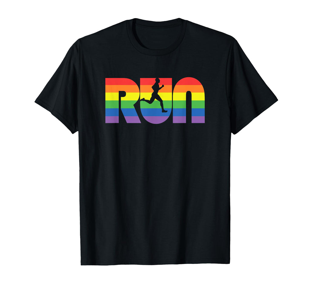 Run Color Typography Runner T-Shirt - Novelty Apparel Men Women - T-Shirt, Sweatshirt, Hoodie