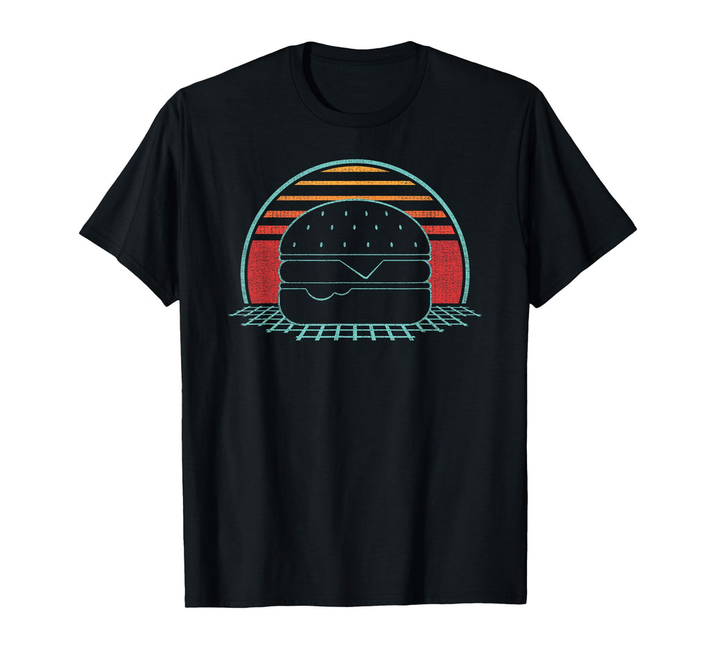 Hamburger Cheeseburger 80S Gift T-Shirt - Casual Everyday Wear Unisex - T-Shirt, Sweatshirt, Hoodie