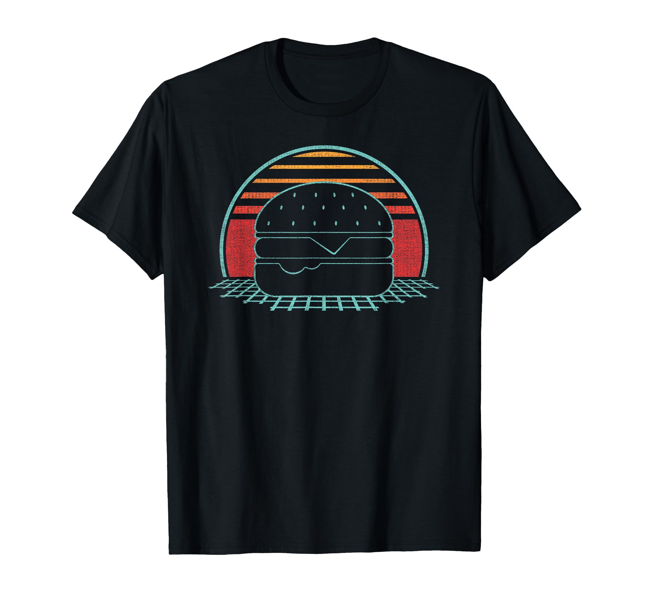 Hamburger Cheeseburger 80S Gift T-Shirt - Casual Everyday Wear Unisex - T-Shirt, Sweatshirt, Hoodie