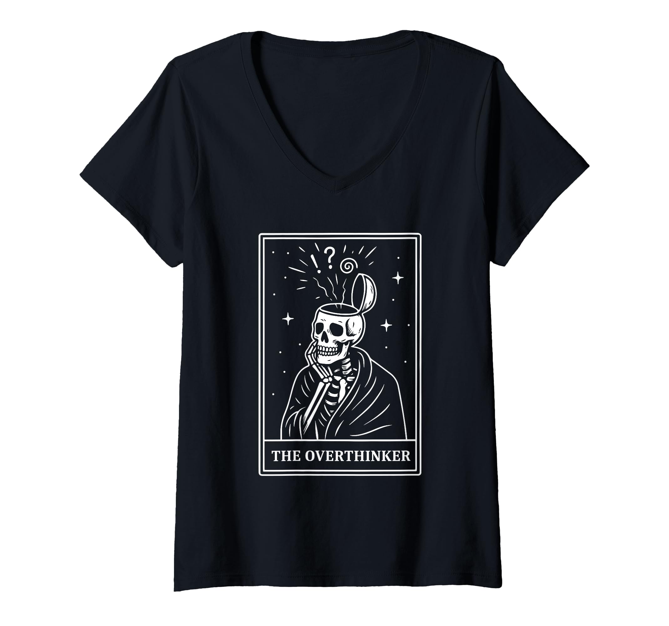 Womens Overthinker Tarot Card T-Shirt - Casual Everyday Wear for Adults - T-Shirt, Sweatshirt, Hoodie