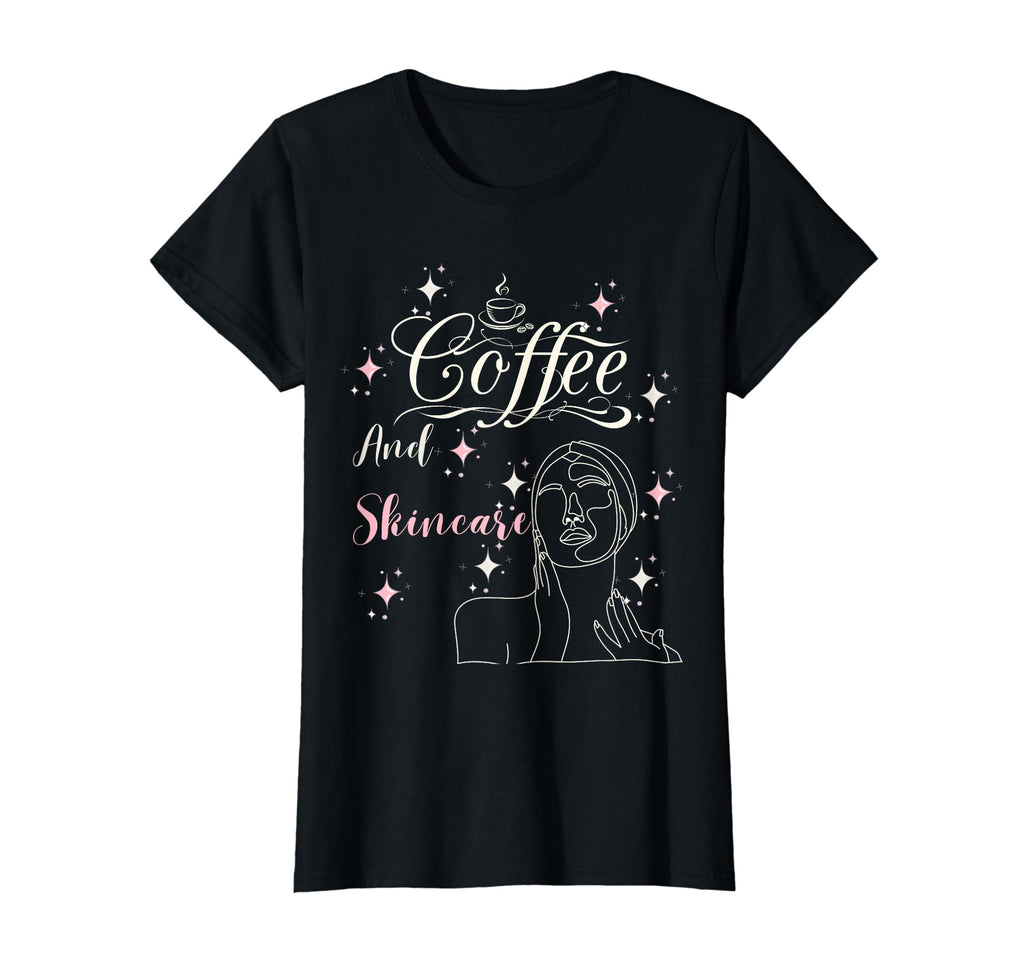 Coffee And Skincare Lovers T-Shirt - Minimalist Print for Adults - T-Shirt, Sweatshirt, Hoodie
