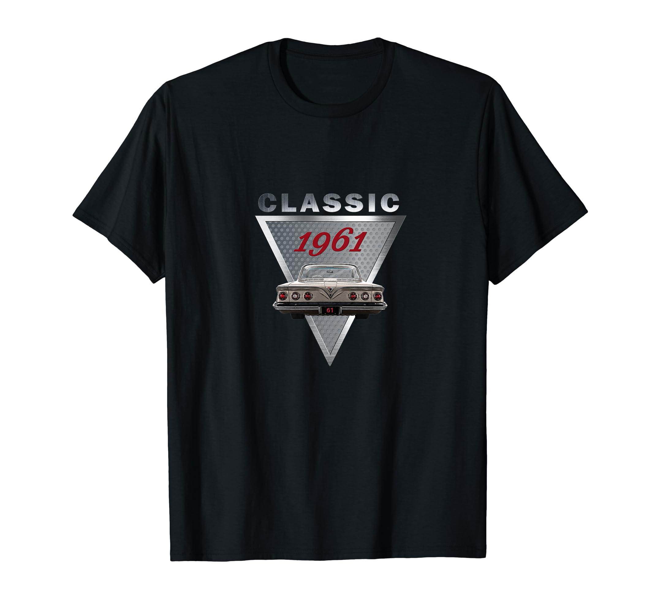 1961 Car Art Triple Tail Lights 60S Cars T-Shirt - Streetwear Style Unisex - T-Shirt, Sweatshirt, Hoodie