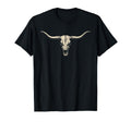 Cow Skull Cowgirl Cowboy T-Shirt - Minimalist Print Unisex - T-Shirt, Sweatshirt, Hoodie