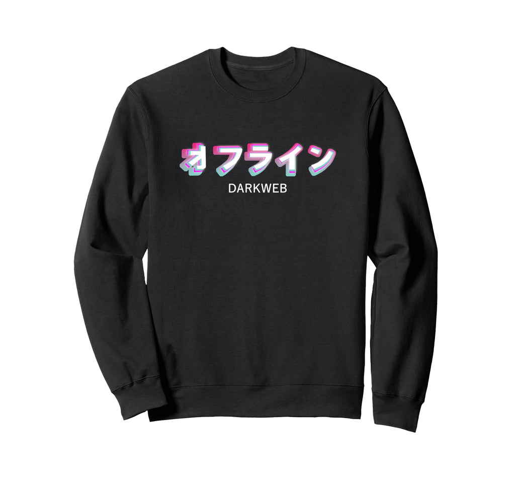 Darkweb Japanese Aesthetic Synthwave Sweatshirt - Novelty Apparel Unisex - T-Shirt, Sweatshirt, Hoodie