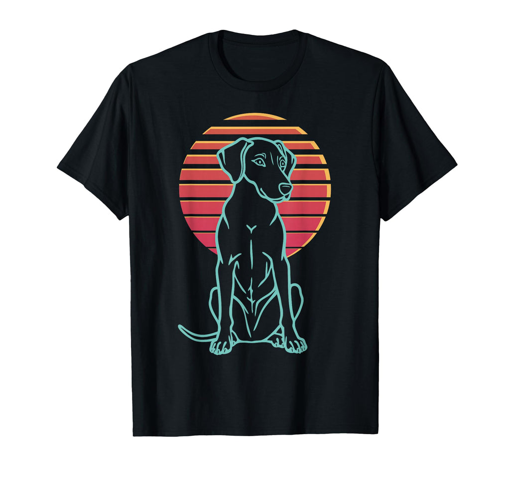Vizsla Lover Dog Owner Synthwave 80S T-Shirt - Unique Graphic Unisex - T-Shirt, Sweatshirt, Hoodie