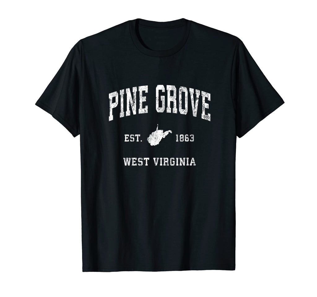 Pine Grove West Virginia Wv Athletic T-Shirt - Custom Art Print Unisex - T-Shirt, Sweatshirt, Hoodie