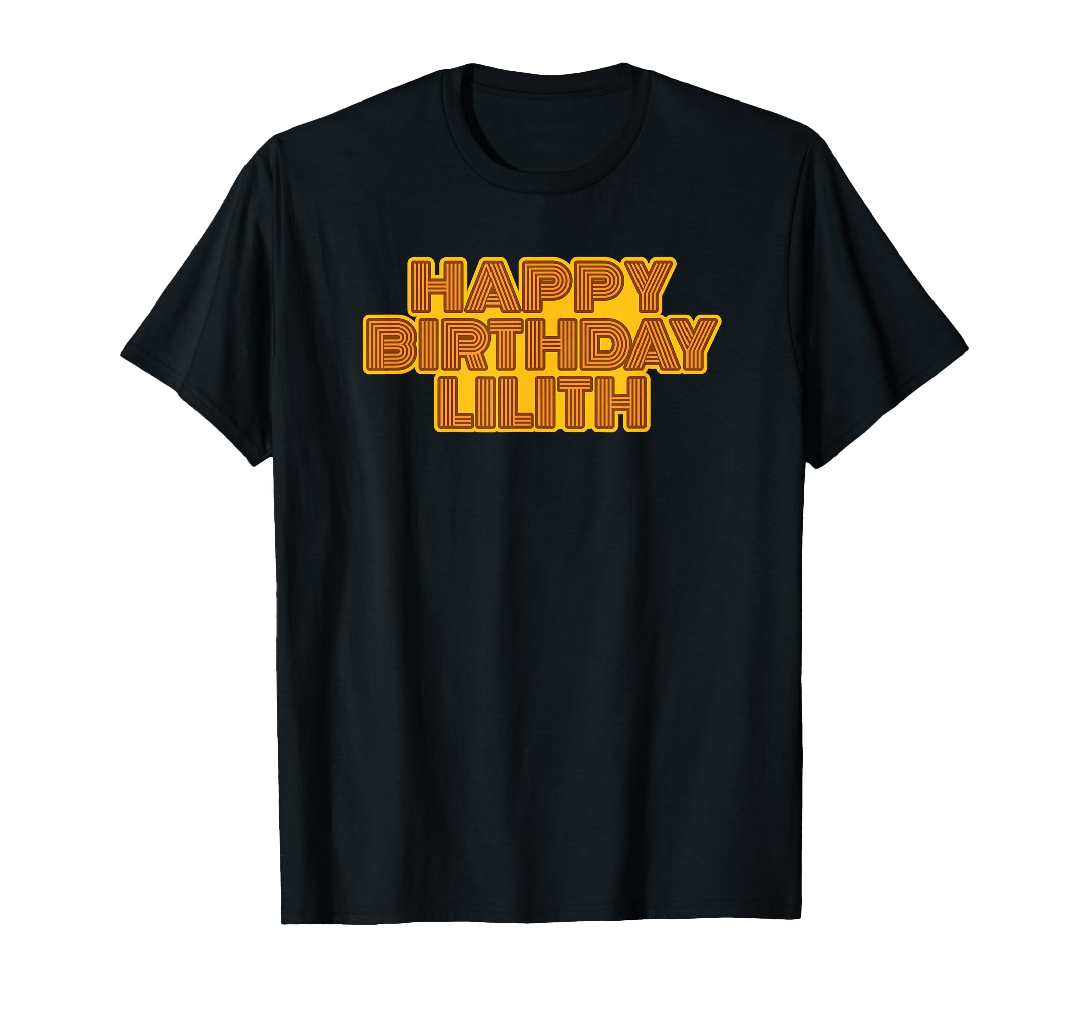 Happy Birthday Lilith Personalized Name T-Shirt - Minimalist Print Unisex - T-Shirt, Sweatshirt, Hoodie