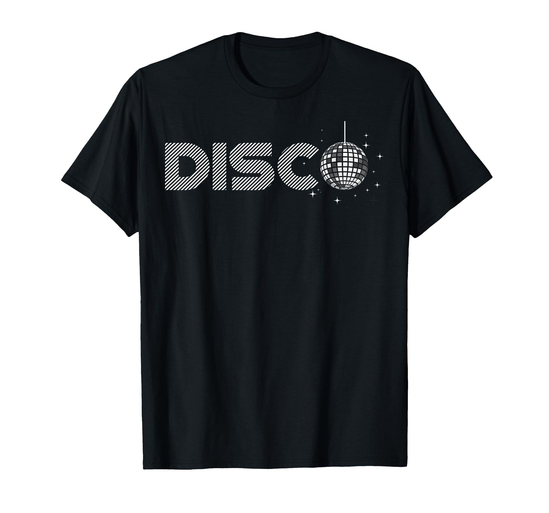 Black And White Disco Ball Club T-Shirt - Trendy Graphic for Adults - T-Shirt, Sweatshirt, Hoodie