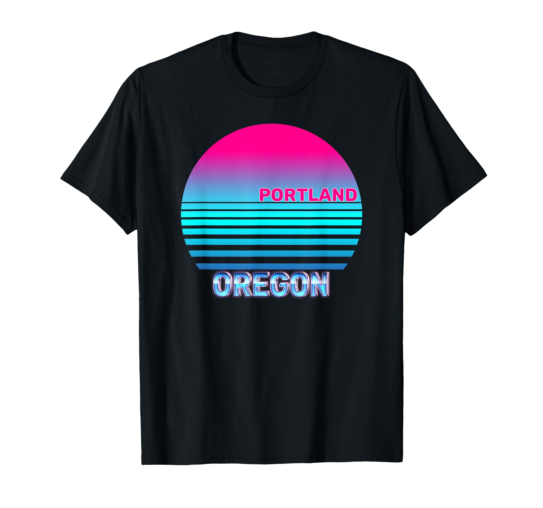 Portland Oregon Vaporwave 1980S 1990S T-Shirt - Minimalist Print for Adults - T-Shirt, Sweatshirt, Hoodie