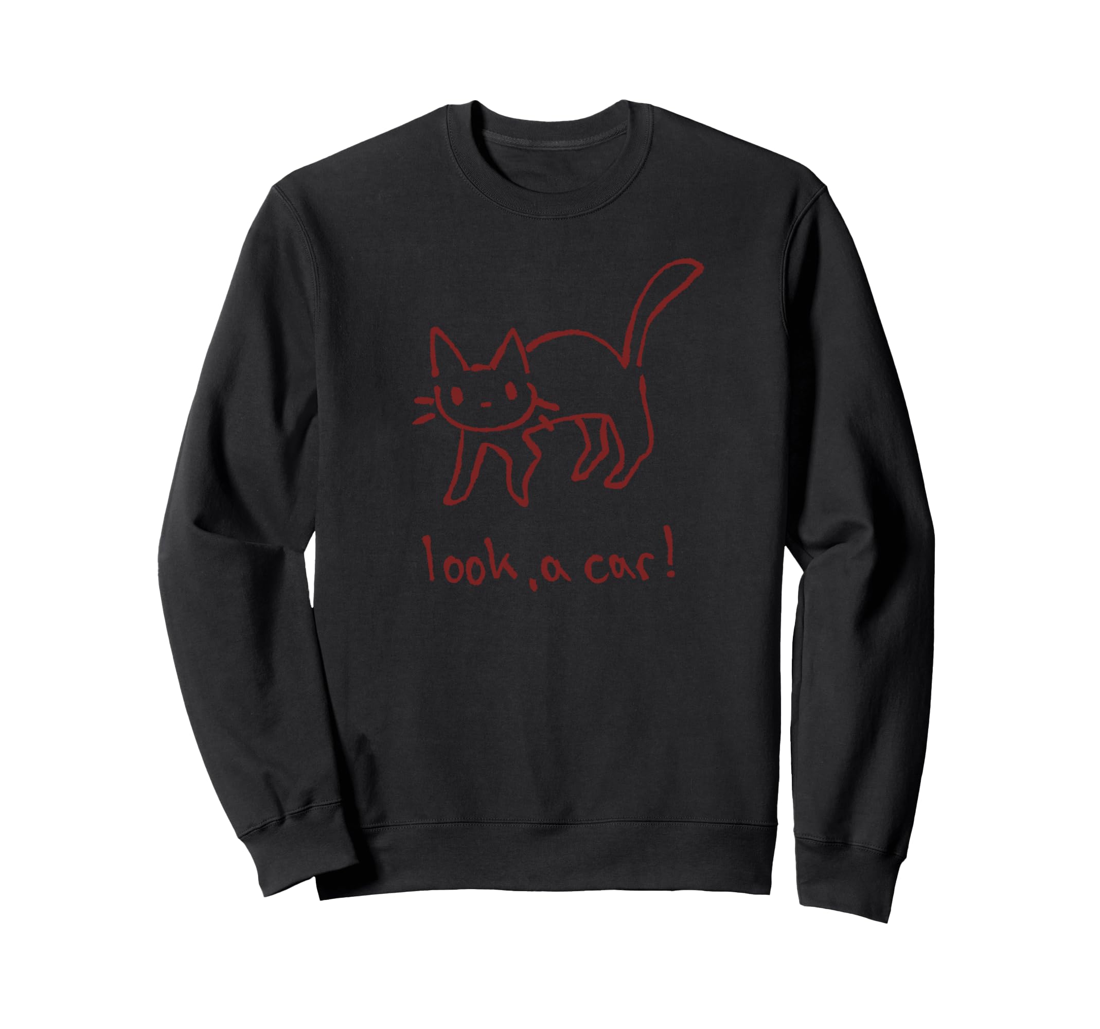 Tomcat Kitten Cat Meme Car Sweatshirt - Minimalist Print Men Women - T-Shirt, Sweatshirt, Hoodie