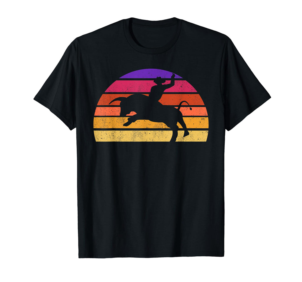 Bull Riding Western Rider Rodeo Cowboy T-Shirt - Graphic Print Men Women - T-Shirt, Sweatshirt, Hoodie