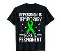 Depression Is Temporary Hope Is T-Shirt - Novelty Apparel for Adults - T-Shirt, Sweatshirt, Hoodie