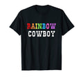 Rainbow Cowboy Pride Western T-Shirt - Minimalist Print Unisex - T-Shirt, Sweatshirt, Hoodie