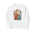 Floral 1980 Year Illustration Sweatshirt - Streetwear Style for Adults - T-Shirt, Sweatshirt, Hoodie