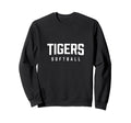 Tiger Inspired Softball Sweatshirt - Casual Everyday Wear Unisex - T-Shirt, Sweatshirt, Hoodie