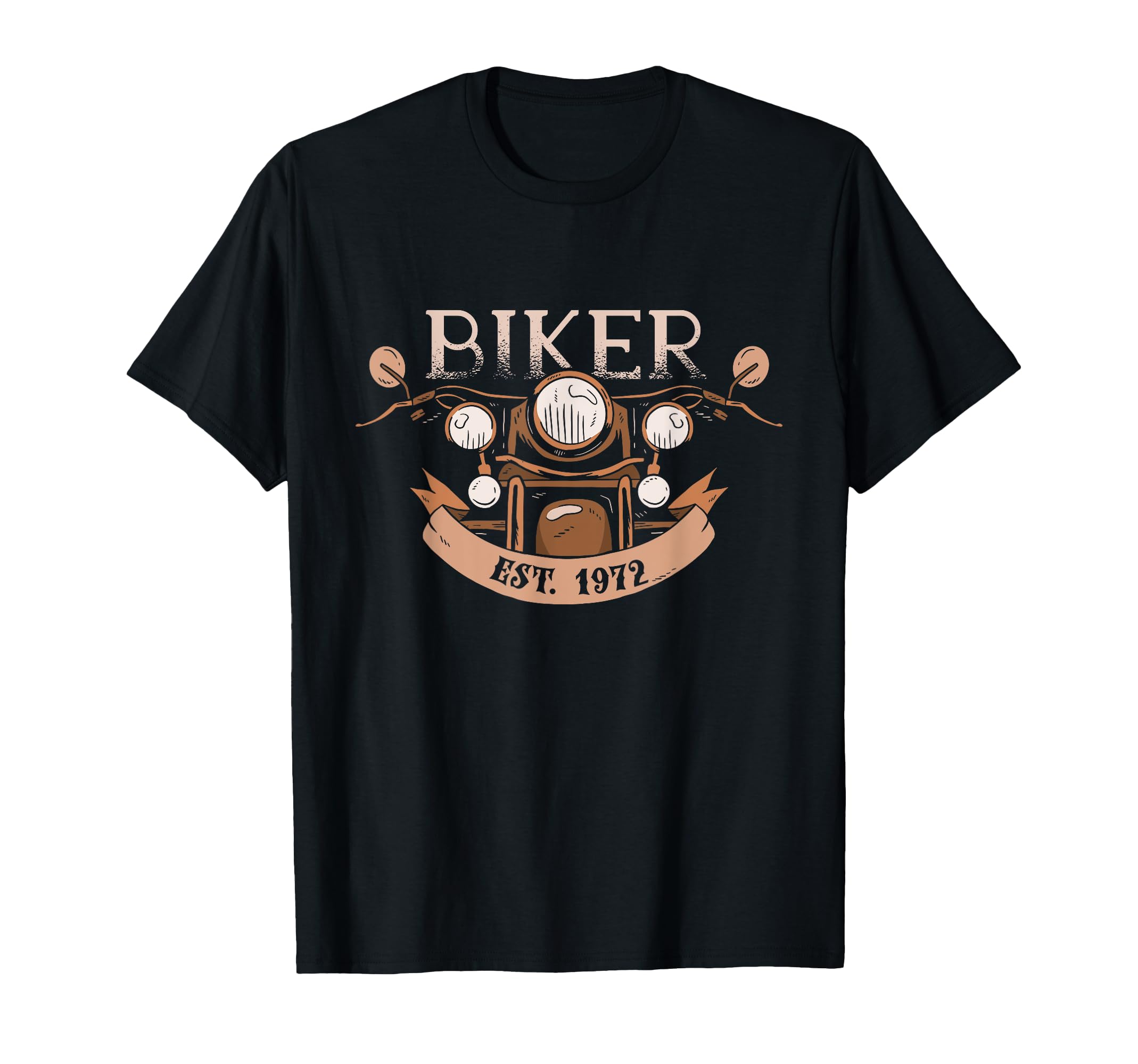 Motorcycle 1972 Motorcycle Driver T-Shirt - Fun Novelty Design Unisex - T-Shirt, Sweatshirt, Hoodie