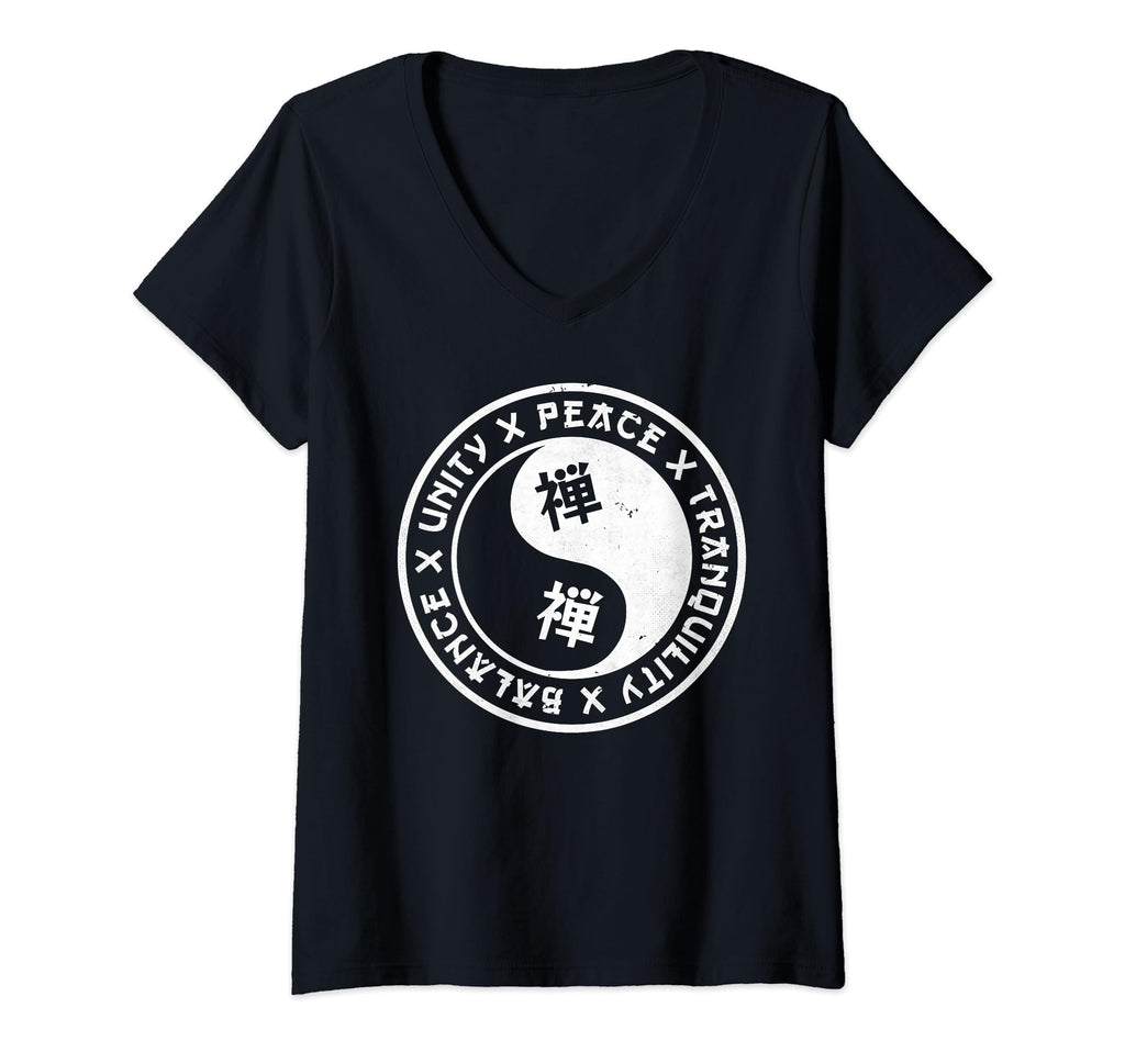 Womens Yin Yang Balance Unity Peace T-Shirt - Minimalist Print Men Women - T-Shirt, Sweatshirt, Hoodie