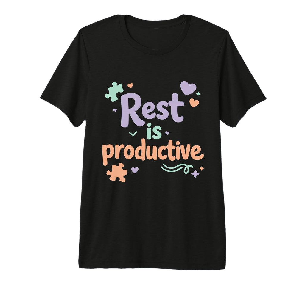 Rest Is Productive Pastel Funny T-Shirt - Casual Everyday Wear Men Women - T-Shirt, Sweatshirt, Hoodie