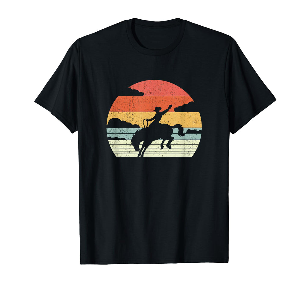 Cowboy Horse Riding Horseman Rodeo T-Shirt - Graphic Print Men Women - T-Shirt, Sweatshirt, Hoodie