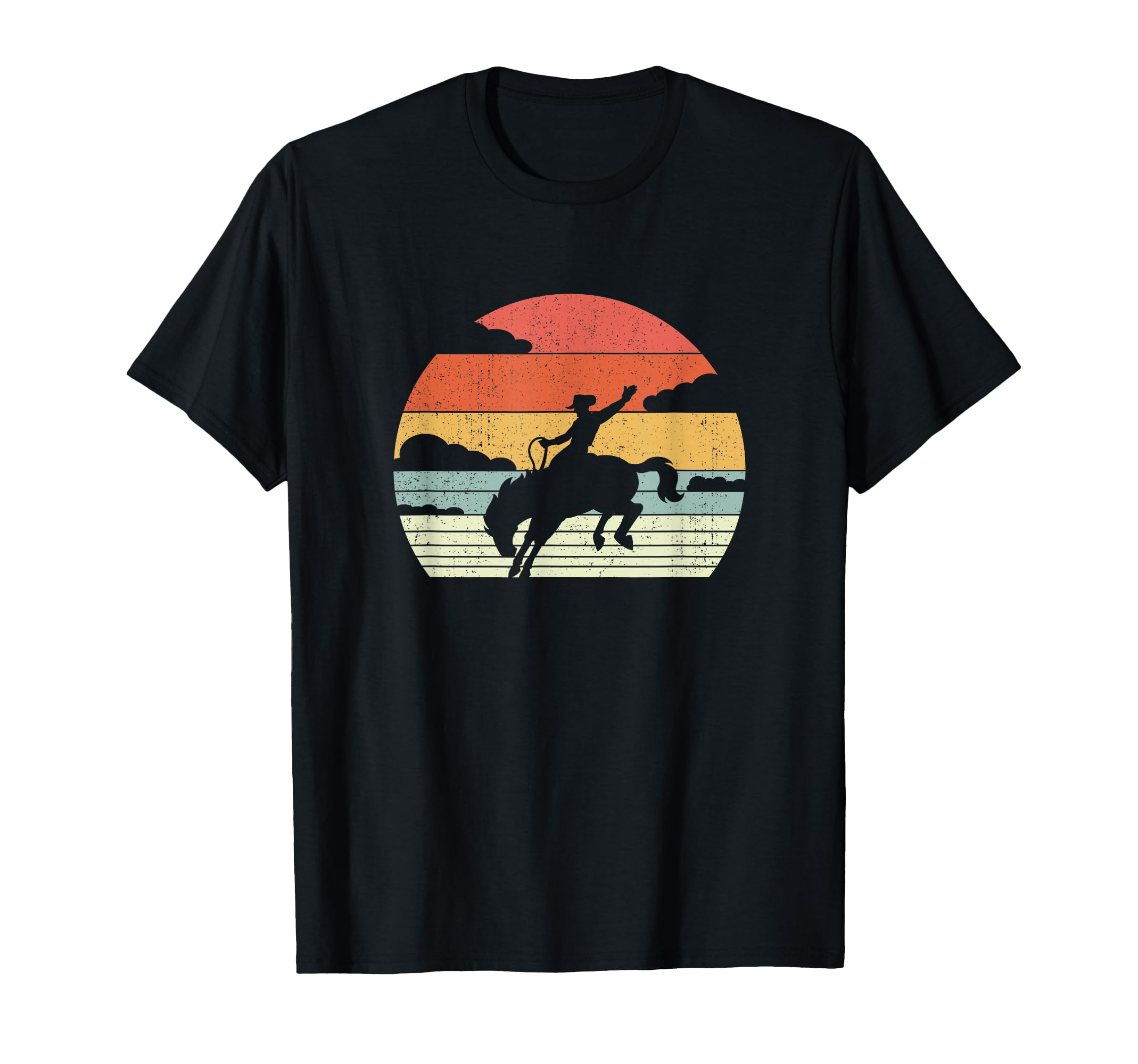 Cowboy Horse Riding Horseman Rodeo T-Shirt - Graphic Print Men Women - T-Shirt, Sweatshirt, Hoodie