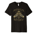 Antisocial Butterfly Housefly Introvert T-Shirt - Aesthetic Graphic Unisex - T-Shirt, Sweatshirt, Hoodie