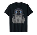 Redbone Coonhound Wearing Motorcycle T-Shirt - Minimalist Print for Adults - T-Shirt, Sweatshirt, Hoodie