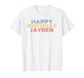 Happy Birthday Jayden Personalized T-Shirt - Minimalist Print for Adults - T-Shirt, Sweatshirt, Hoodie