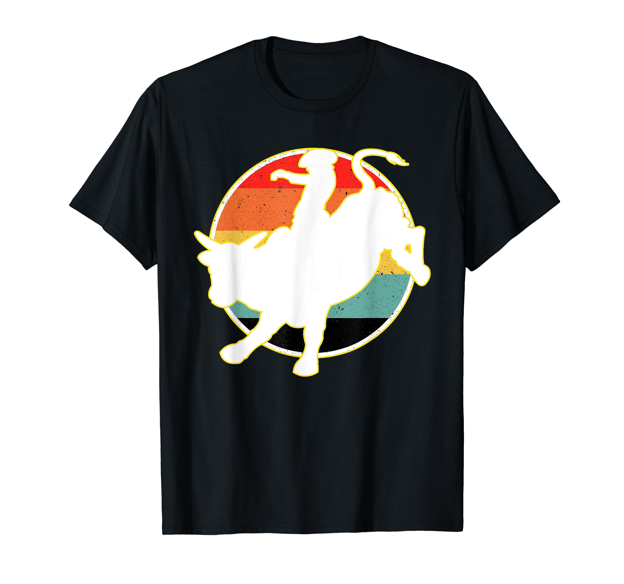 Bucking Bull Riding Rodeo Rider T-Shirt - Fun Novelty Design for Adults - T-Shirt, Sweatshirt, Hoodie