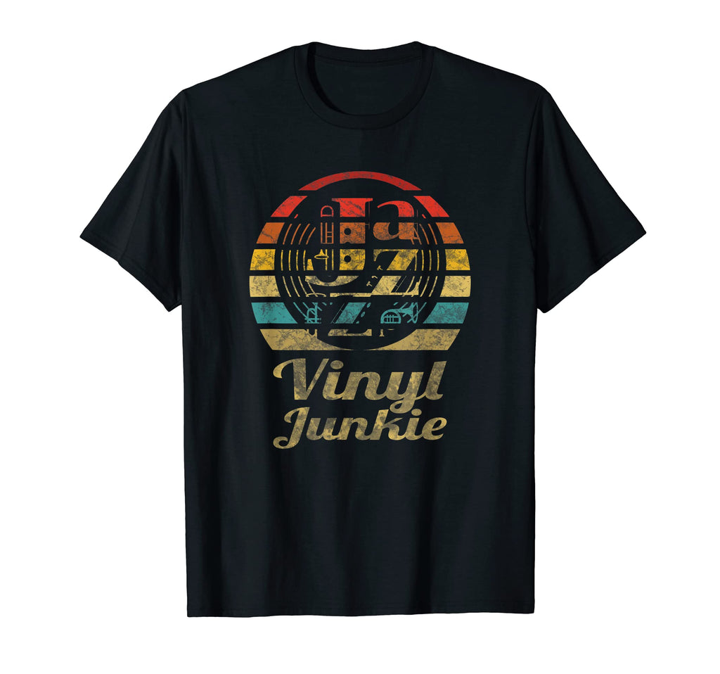 Jazz Vinyl Junkie Record Player T-Shirt - Novelty Apparel for Adults - T-Shirt, Sweatshirt, Hoodie