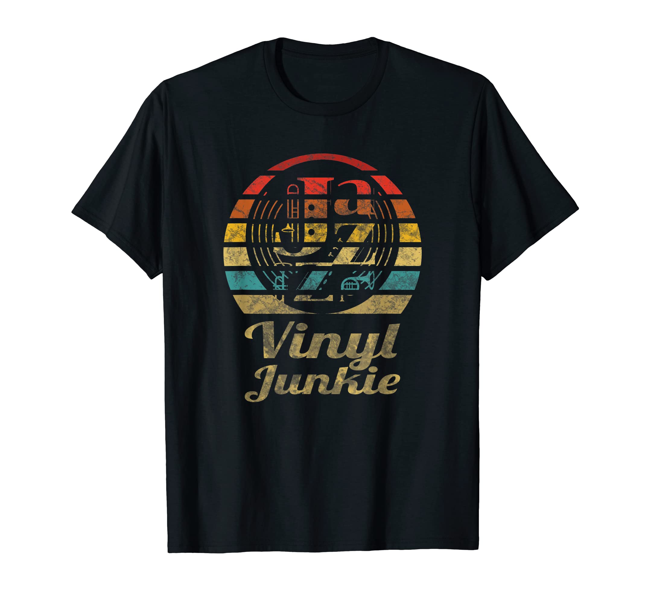 Jazz Vinyl Junkie Record Player T-Shirt - Novelty Apparel for Adults - T-Shirt, Sweatshirt, Hoodie