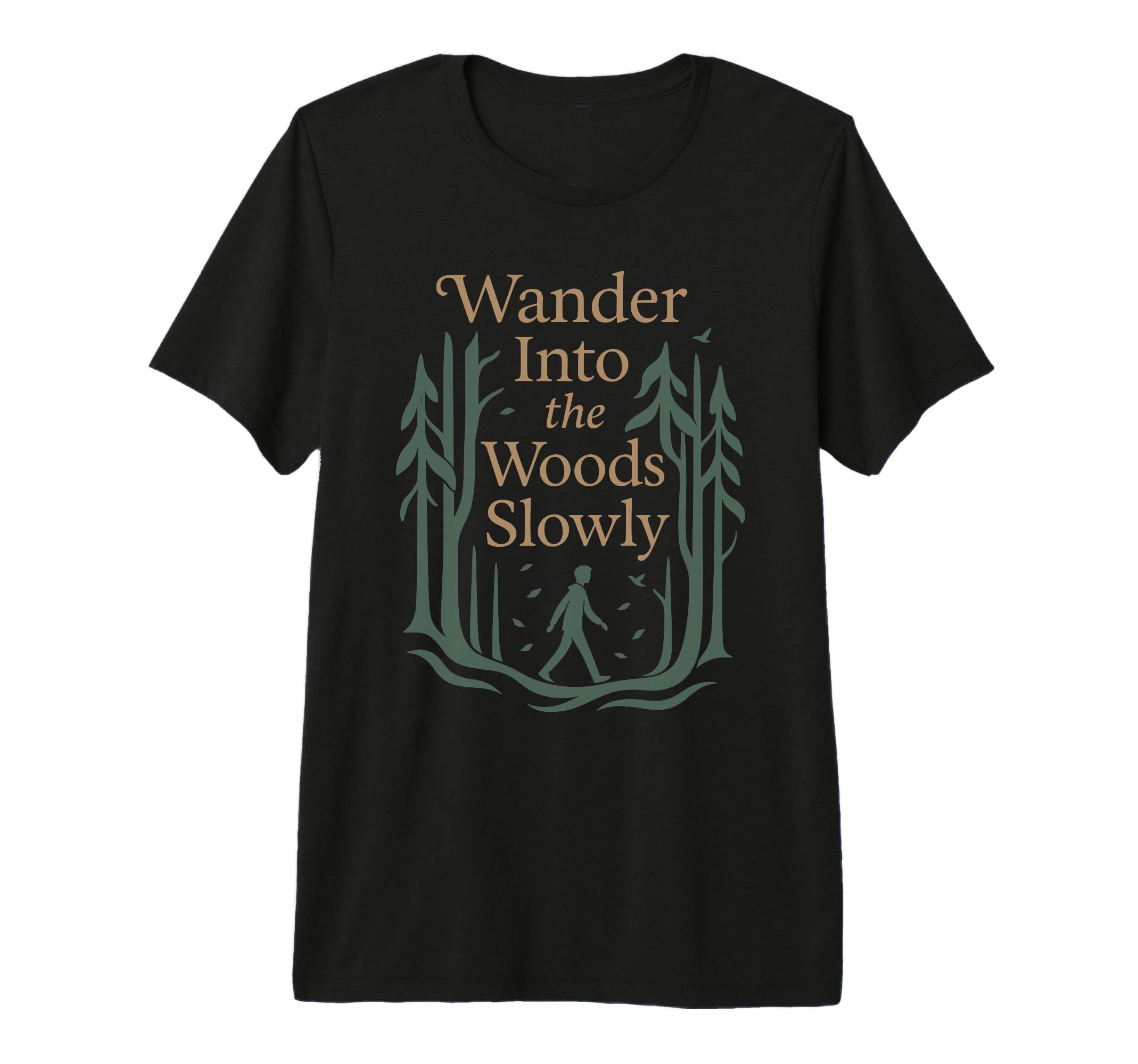 Forest Walk Overthinker Mental Reset T-Shirt - Streetwear Style Unisex - T-Shirt, Sweatshirt, Hoodie
