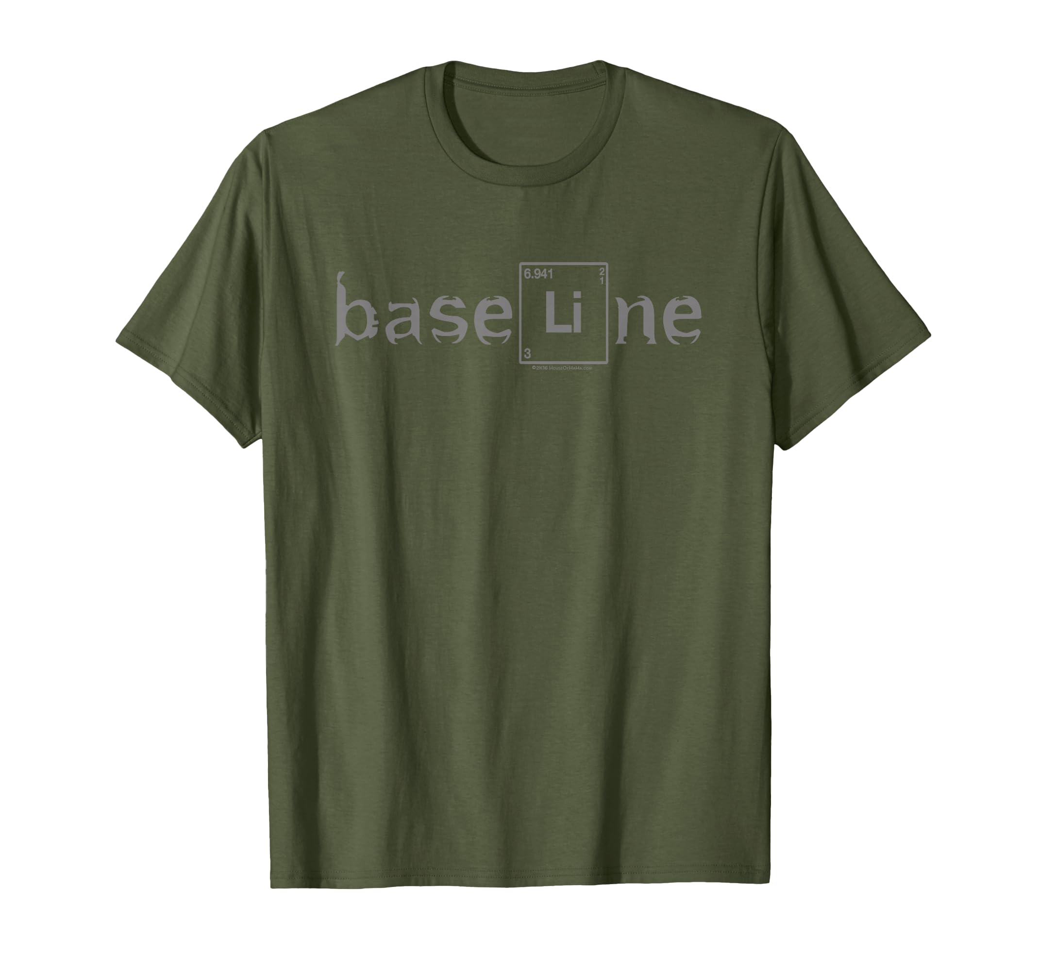 Baseline Lithium Element Bipolar T-Shirt - Fun Novelty Design Men Women - T-Shirt, Sweatshirt, Hoodie