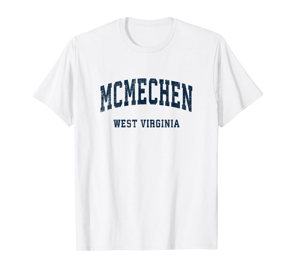 Mcmechen West Virginia Wv Athletic T-Shirt - Custom Art Print for Adults - T-Shirt, Sweatshirt, Hoodie