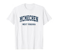 Mcmechen West Virginia Wv Athletic T-Shirt - Custom Art Print for Adults - T-Shirt, Sweatshirt, Hoodie