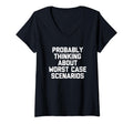 Womens Probably Thinking About Worst T-Shirt - Minimalist Print Unisex - T-Shirt, Sweatshirt, Hoodie