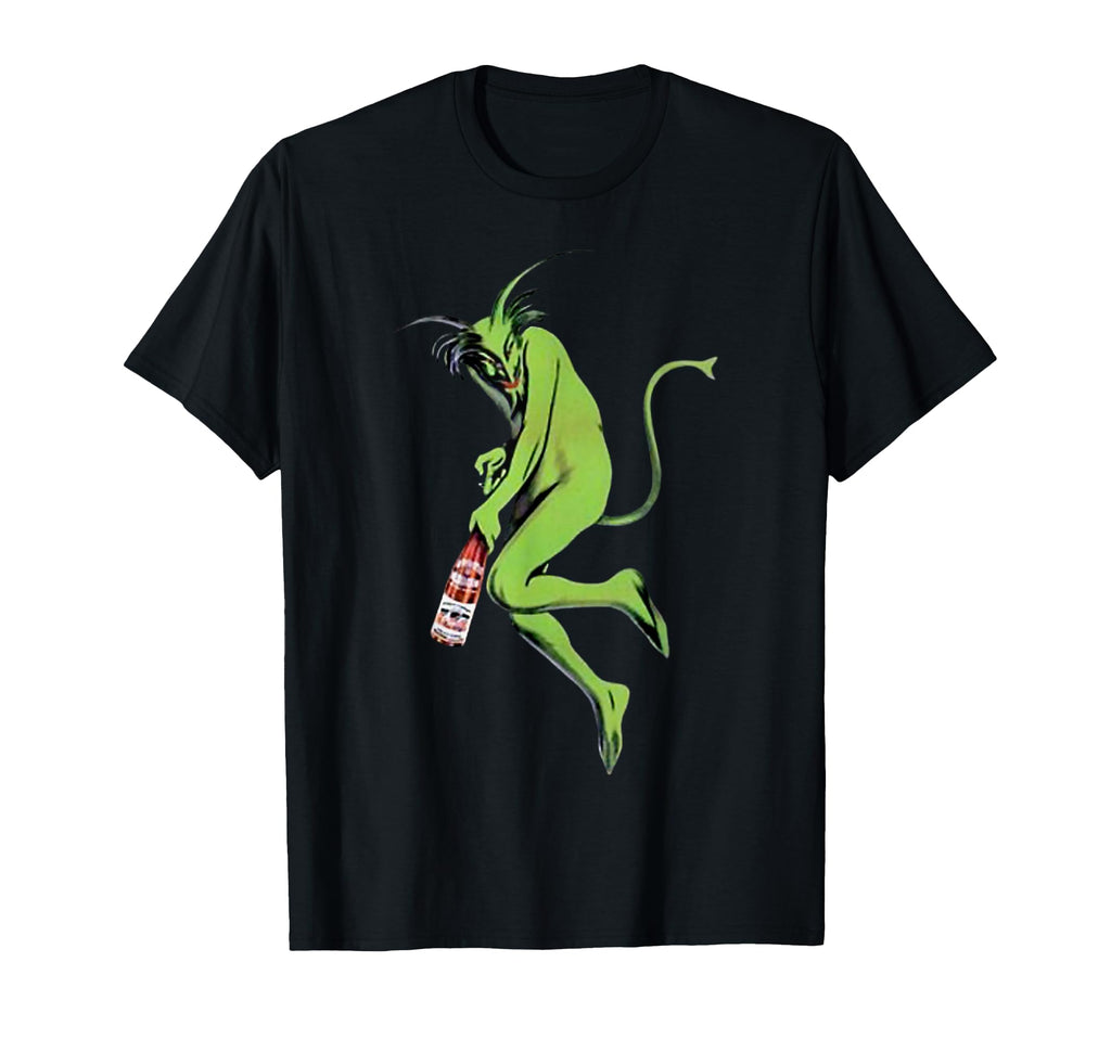 Maurin Quina Green Devil Absinthe Logo T-Shirt - Minimalist Print Unisex - T-Shirt, Sweatshirt, Hoodie