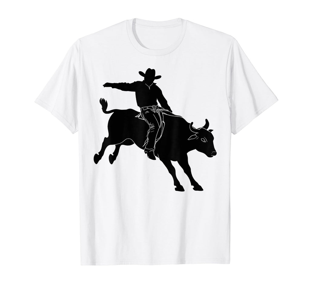 Cowboy Rodeo Horse Riding Usa Cowboy T-Shirt - Minimalist Print Men Women - T-Shirt, Sweatshirt, Hoodie