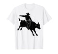 Cowboy Rodeo Horse Riding Usa Cowboy T-Shirt - Minimalist Print Men Women - T-Shirt, Sweatshirt, Hoodie