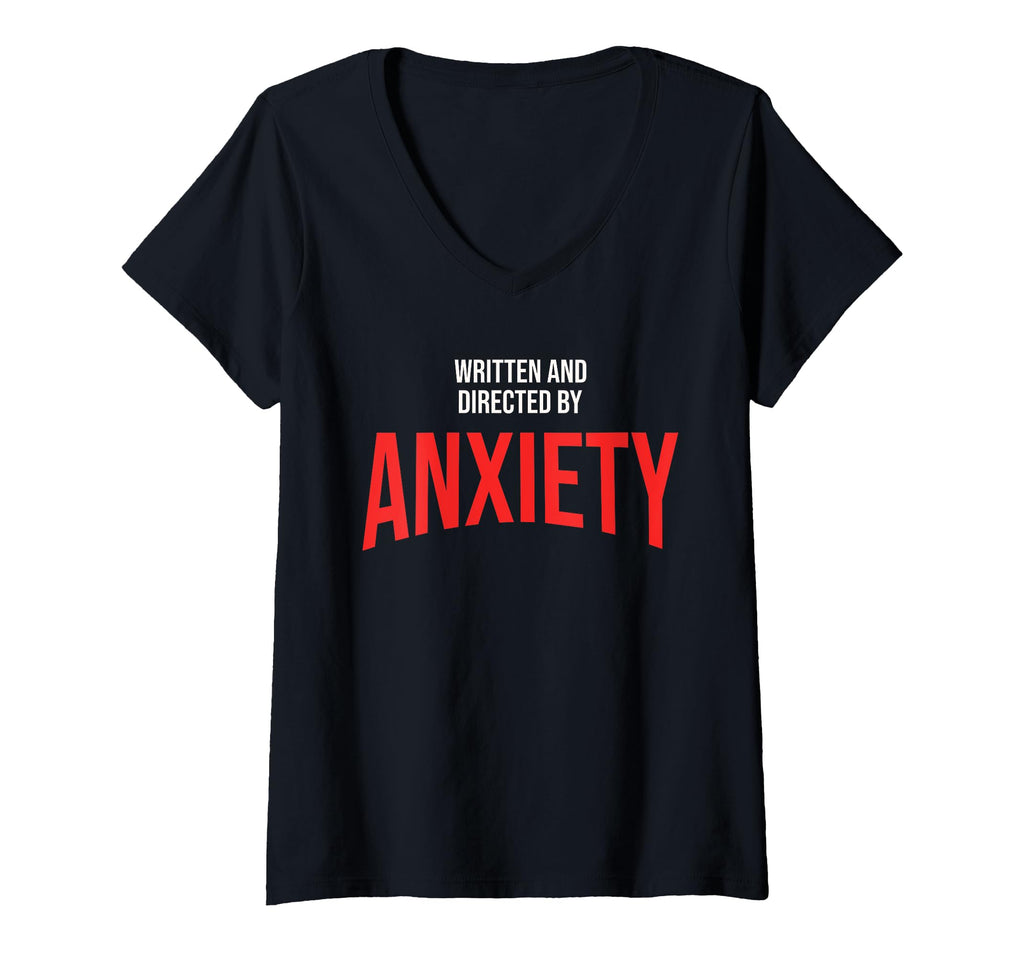Womens Funny Anxiety Written And T-Shirt - Trendy Graphic for Adults - T-Shirt, Sweatshirt, Hoodie
